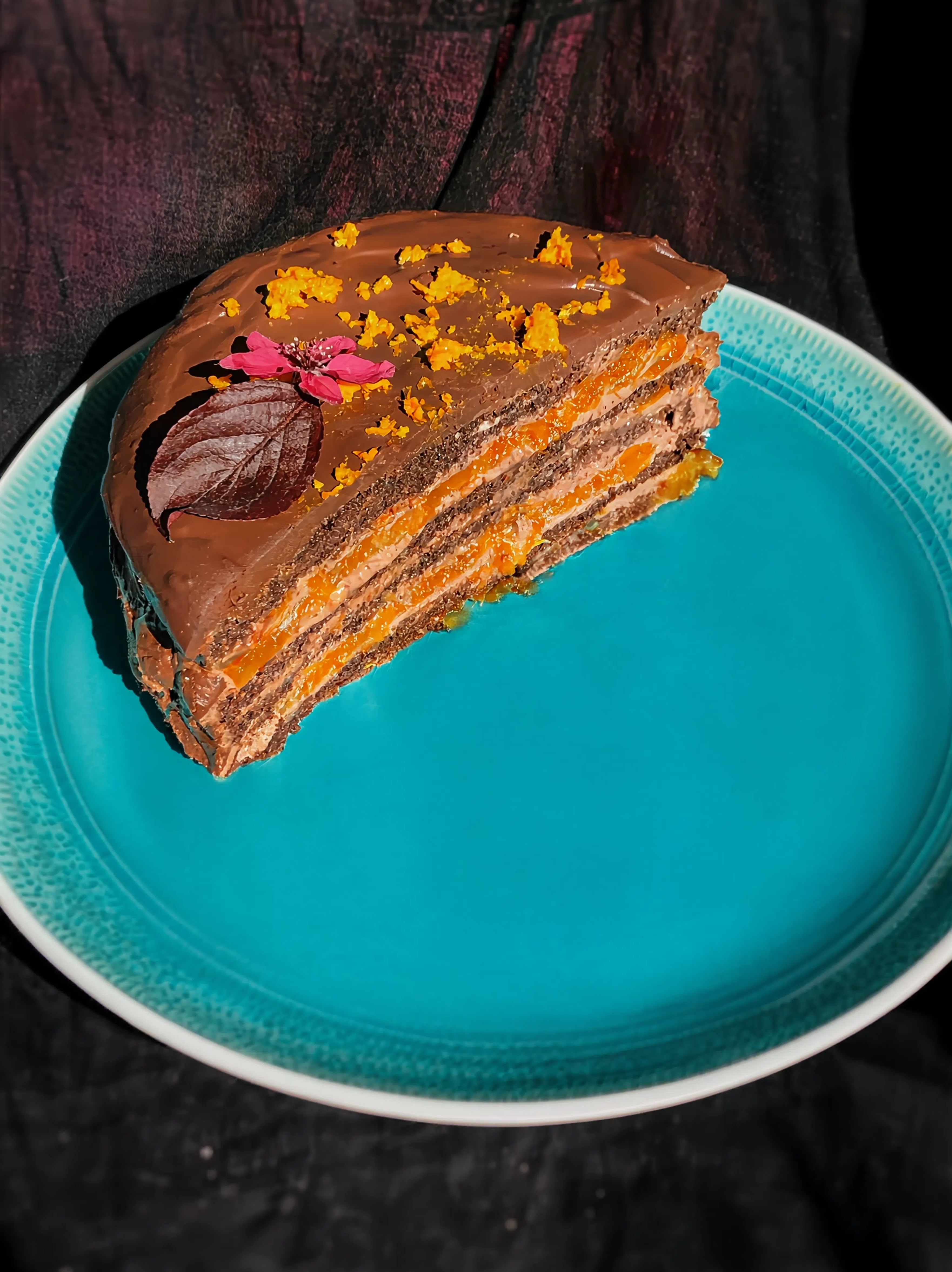 Chocolate Cake with Apricot Jam
