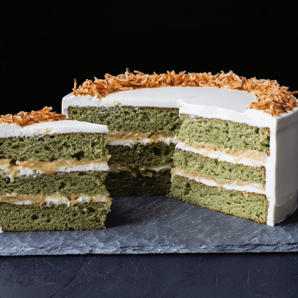 Matcha with coconut