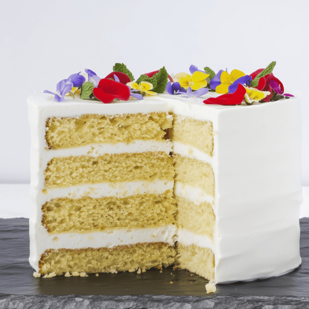 Simple coconut cake
