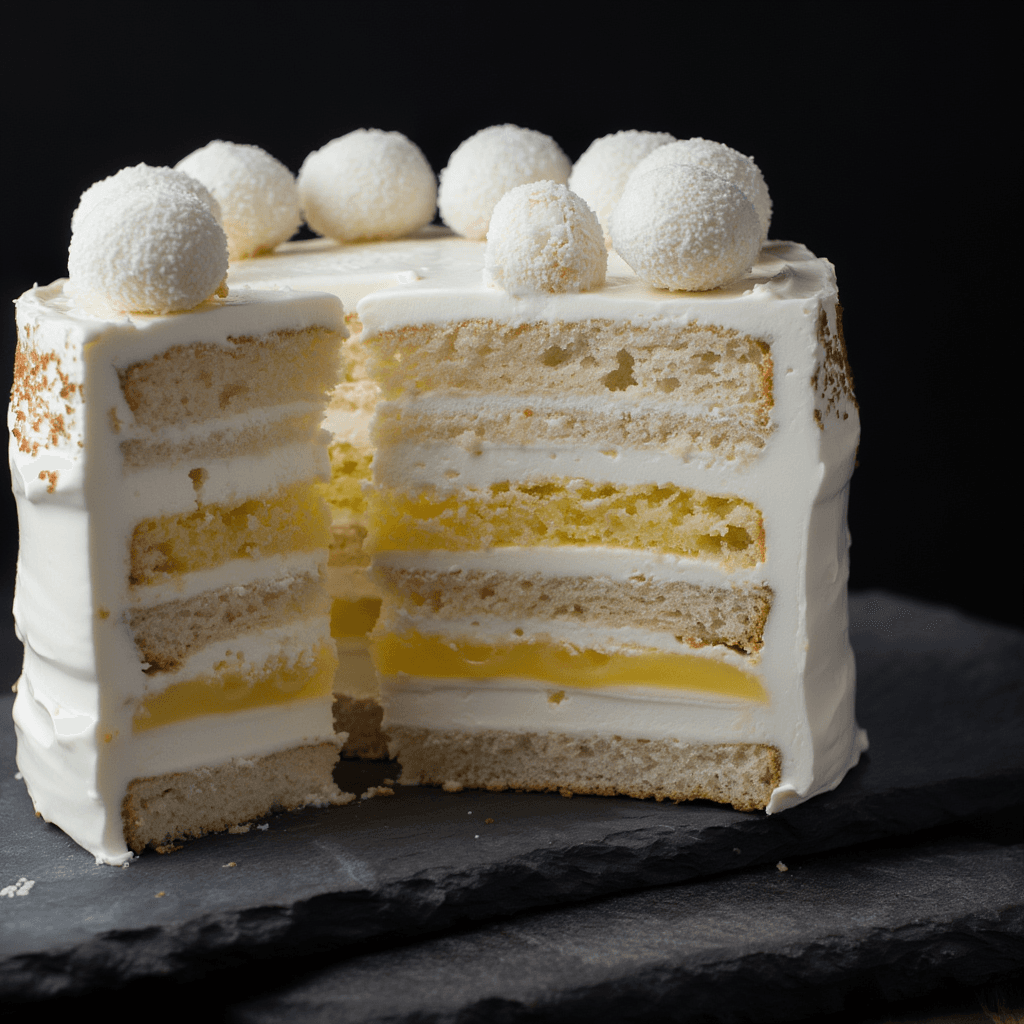 Coconut Cake with Lemons