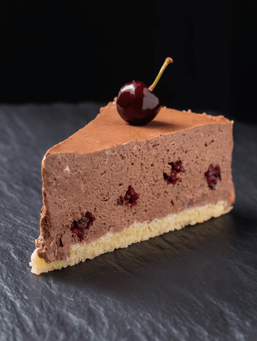 Chocolate-Cherry Mousse Cake
