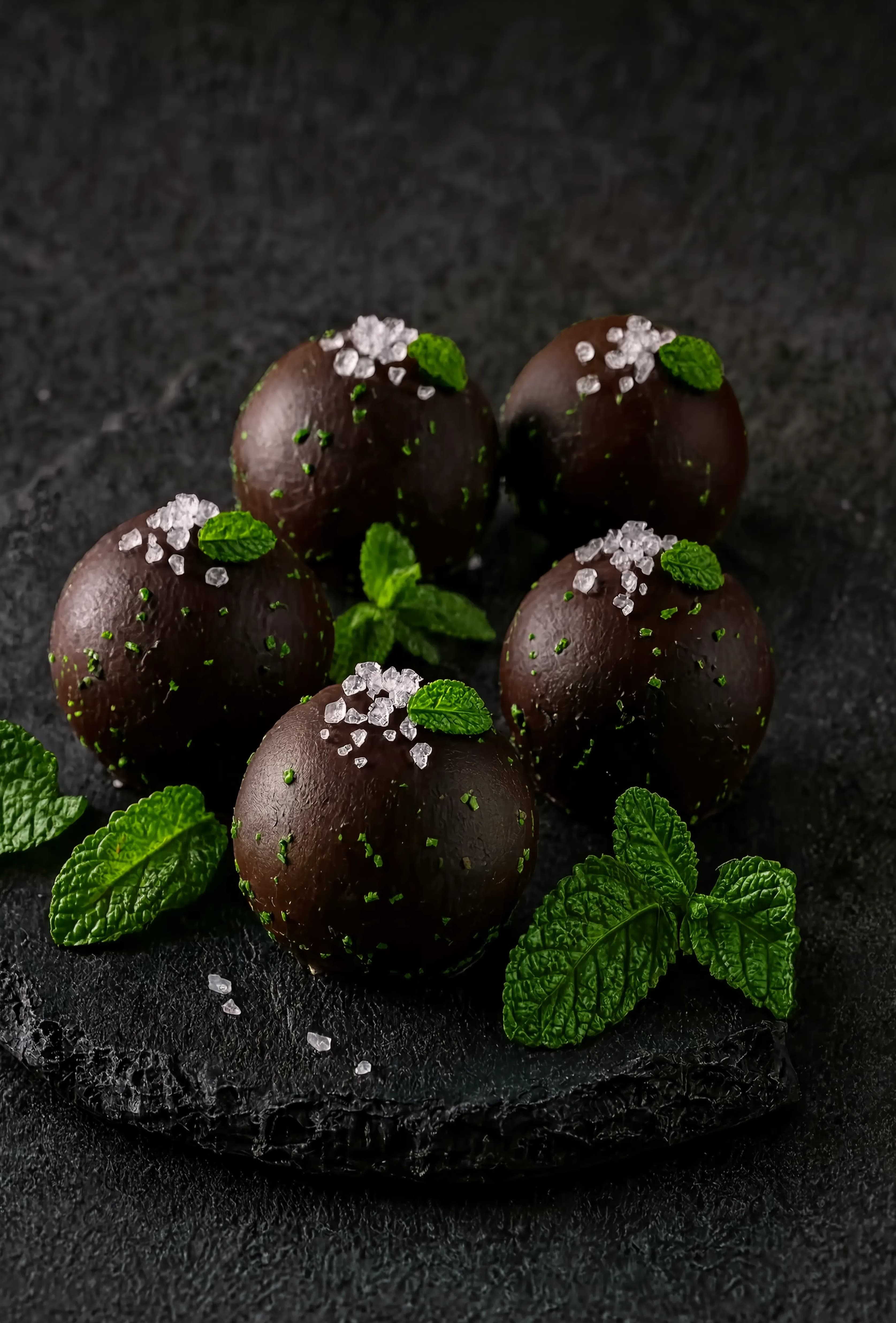 Mint Chocolate Truffles