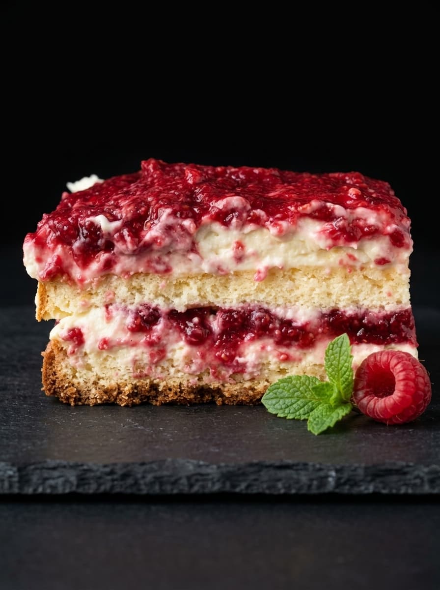 Raspberry and Cream Cheese Cake